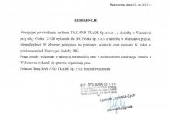 referencja od firmy BIC Polska