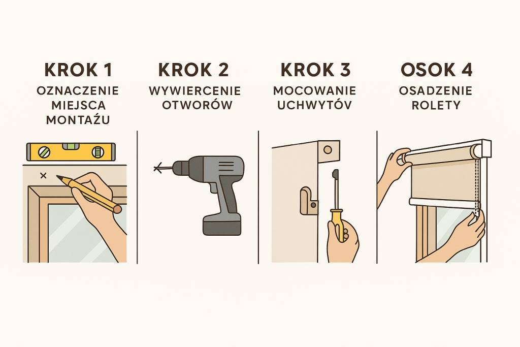 jak zamontować rolety